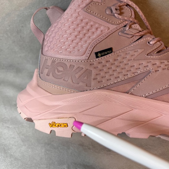 HOKA ANACAPA Mid Gore-Tex Waterproof Hiking Unisex Shoe Boot Peach Sz 13W/ 11.5M - Picture 16 of 16